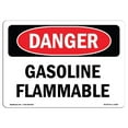 thumbnail image 1 of SignMission OS-DS-A-1218-L-1828 12 x 18 in. OSHA Danger Sign - Gasoline Flammable, 1 of 1