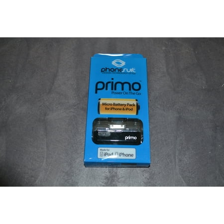 PhoneSuite Primo Micro iPhone Battery Pack Black Primo-Ip-B (Best Iphone Battery Pack)