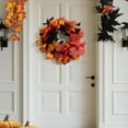 thumbnail image 5 of SHENGXINY 1PCS Fall Decorations Artificial Maple Leaf with Pumpkin Garland Hanging Vines for Door FirePlace Decor Indoor Outdoor Decorations 62.99 in Black, 5 of 6