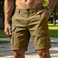 thumbnail image 3 of BRANROY Mens Cargo Shorts Loose Multi‑Pocket - Mid‑Length Drawstring Shorts, Great as Beach Shorts, Hiking Shorts, and Casual Sport Shorts for Outdoor Lifestyle,Camel,S, 3 of 9