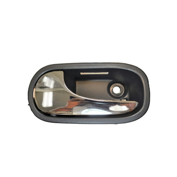 PT Auto Warehouse GM-2372MA-FL - Interior Inner Inside Door Handle, Black Housing with Chrome Lever - with LED Hole, Driver Side Front