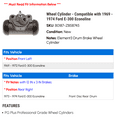 thumbnail image 2 of Wheel Cylinder - Compatible with 1969 - 1974 Ford E-300 Econoline 1970 1971 1972 1973, 2 of 2