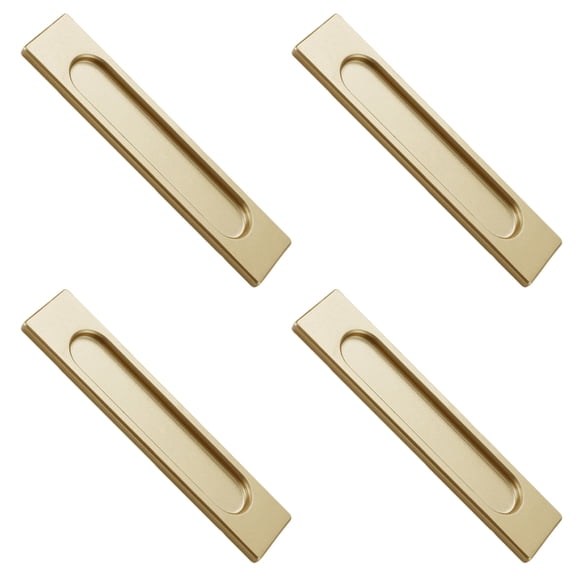 4pack Ovals Recessed Door Handles Hide Recessed Pull Handle Mounting Hardware for Sliding Closet Door