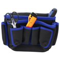 thumbnail image 4 of MultiFunctional Repair Tool Waist Bag Outdoor MultiPocket Waist Pouch Tools Organizer(Blue Edge ), 4 of 14