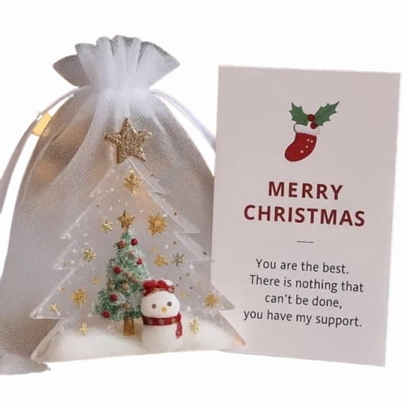 Costeam Merry Christmas Gift Bags with Handles - Winter Xmas Treat Bags for Kids, Cool Santa Claus Plastic Small Candy Goody Goodie Snack Bags Bulk for Christmas Party Decorations Supplies Favors