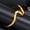 Gold Color, variant on 14K White Gold Simple Fashion Z Shape Bend Open Thin Bracelet Bangle Golden Silver Color Women Jewelry Gift New
