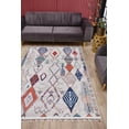 thumbnail image 3 of Leczna Blue Medallion Polyester Area Rugs for Living Room Washable Rugs Boho Moroccan Area Rug Soft Geometric Bohemian Carpet Distressed Indoor Rug for Bedroom Dining Room Office Nonslip Rug, 3 of 9