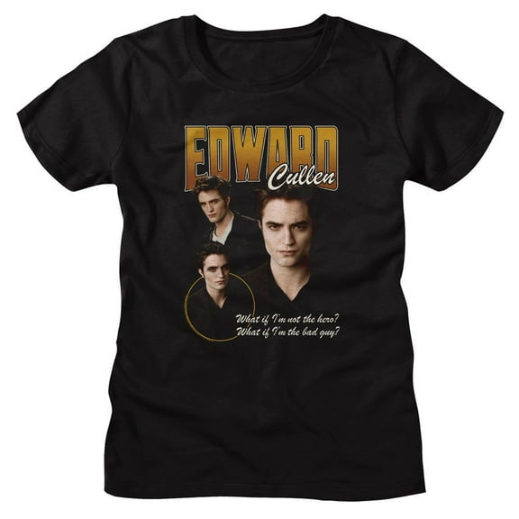 Twilight Edward 3 Character Pose Black Women's T-Shirt