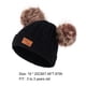 thumbnail image 3 of Qarigey Bufanda Bebé Invierno Cálido Kit Productos delicados para niños Protector térmico Clima frío Espesar Versátil Sellado Sombreros bola de pompón marrón negro, 3 of 6