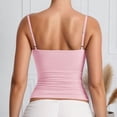 thumbnail image 3 of Camisole Tank Tops for Women Sexy Cami Strappy Sleeveless Tank Tops Crewneck Slim Stretch Going Out Tops Aesthetic Streetwear, 3 of 5