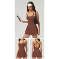 thumbnail image 2 of PISONIC Robe de Tennis avec Short Intégré et Soutien-Gorge Robe Athlétique pour Femmes Été Golf Active Robe d'Entraînement, 2 of 7