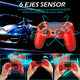 thumbnail image 4 of Controlador inalámbrico para P4, joystick de juego remoto compatible con P-4/P-4 Slim/P-4 Pro/Windows PC, rojo, 4 of 6