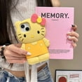 thumbnail image 5 of INS Style Bow Hello Kitty Soft Silicone Case For iPhone 17 16 15 14 13 12 11 Pro Max 17 Pro 3D Cartoon Shockproof Phone Cover, 5 of 10