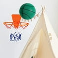 thumbnail image 1 of Baloncesto silencioso con aro, pelota que rebota, juguete interactivo para niños, fiesta de adultos, sin sonido, juguetes para niños, pelota de juguet Verde, 1 of 8