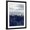 Black Frame, variant on Art.com Indigo Contemporary II Art Print by Patricia Pinto, White Frame Wall Art, 17" x 21"