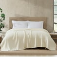 thumbnail image 4 of Beatrice Home Fashions, GOTS Organic Cotton Blanket, Twin, Oat, 4 of 4
