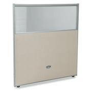 OFM RiZe Series Model PG4737 47" x 37" Vinyl Panel with Polycarbonate, Beige with Gray Frame