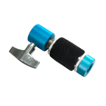 thumbnail image 2 of Adjustable Blue Hi-Hat Clutch with Felt & Metal Construction - Easy Installation, Durable Drum Accessory for Cymbal Position/Tension Control, 90g, 8.1*2.2*2.2cm - Replacement Part for Drum Set, 2 of 4