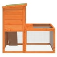 thumbnail image 4 of vidaXL Rabbit Hutch Brown 102x90x84.5 cm Solid Wood Pine, 4 of 5