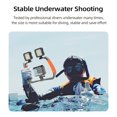 thumbnail image 2 of TELESIN TE-HBM-002 Sports Camera Diving Rig Handheld Underwater Stabilizer Bracket Dual Handle Aluminum Alloy Action, 2 of 8