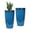 Blue, variant on 2 Pack 24" Tall Planters Sturdy Plant Flower Tree Pots for Indoor Outdoor Decor, White