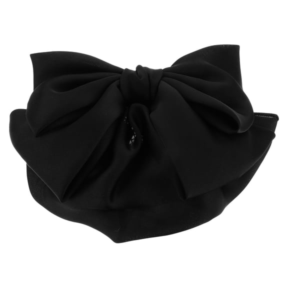 Bowknot Hairnet with Bowknot Net Barrette for Women, Stylish Hair Decoration and Hair Accessories