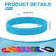 thumbnail image 2 of Pulseras de Goma Uxcell Unisex Pulseras Deportivas de Silicona para Fiestas de Deportes Juegos Moda Azul Cielo, 2 of 6