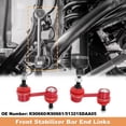 thumbnail image 3 of No. K90660/K90661 2pcs Enlaces de barra estabilizadora frontal para Acura TL 2004-2007 para Honda Accord 2003-2007 Kit de suspensión Reemplazar 51321SDAA05, 3 of 7