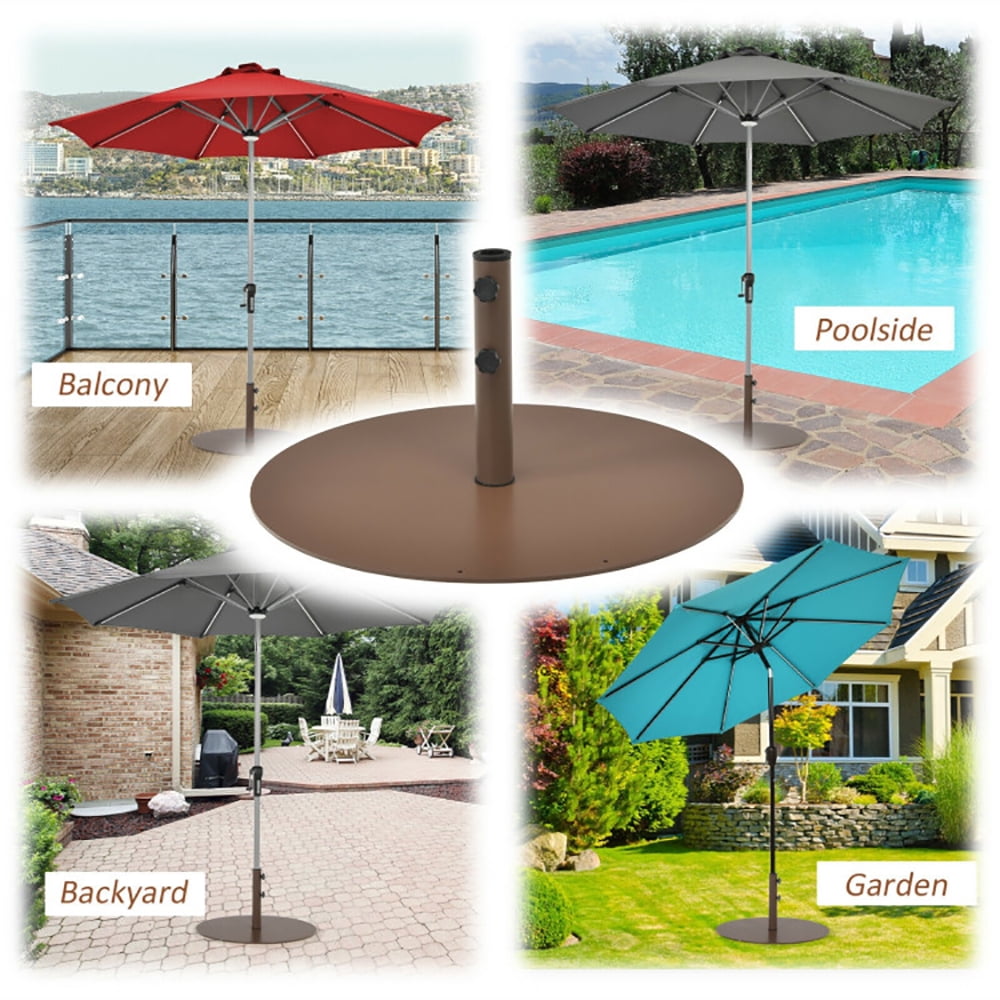 Aimee Lii 29.5 Inch Outdoor Steel Umbrella Base Stand for Backyard and Poolside, Sunbrella Patio Umbrellas Aimee Lii 29.5 Inch Outdoor Steel Umbrella Base Stand for Backyard and Poolside, Sunbrella Patio Umbrellas