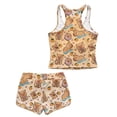 thumbnail image 7 of Psesaysky Girls Tankini Swimsuit Capybara Donut 2 Piece Modest Bathing Suits for Girls Swim Tank Top + Bottoms, Size 6-15Y, 7 of 7