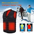 thumbnail image 4 of Chaleco térmico de calefacción lavable unisex 3 niveles de calefacción Otoño Invierno Ropa al aire libre, 4 of 9