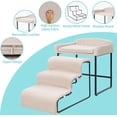 thumbnail image 3 of Dog Window Perch with Stairs, Pet Steps for Small Dogs & , Elevated Platform Bed Indoor Ramp Ladder with Foam Upholstery, 3 of 6