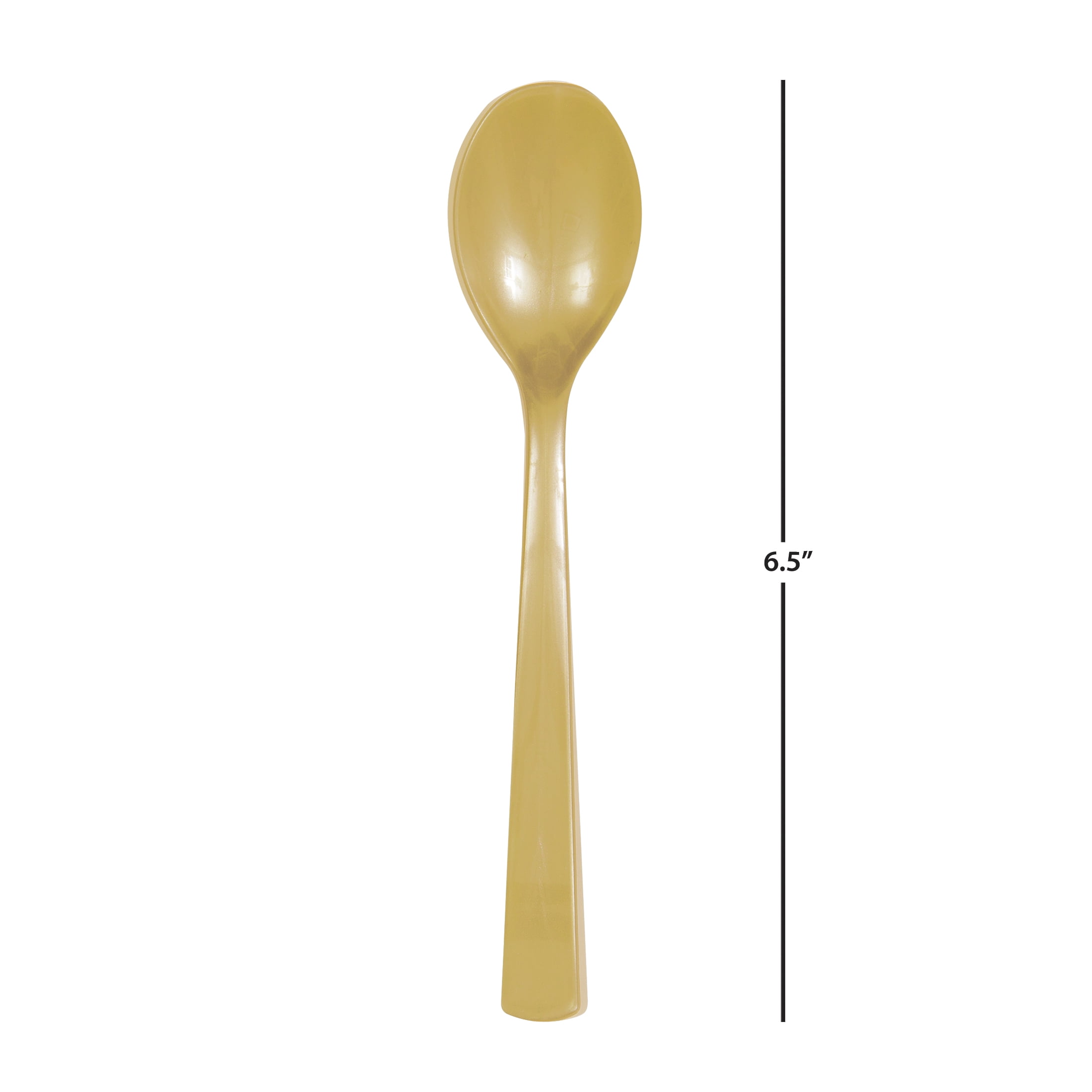 (6 pack) 24CT Gold Disposable Plastic Forks by Way To Celebrate