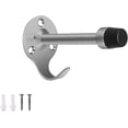 thumbnail image 1 of Tope de puerta de acero inoxidable, Tope de puerta de 95 mm, con gancho y tope de goma para doble función, elegante y silencioso al abrir y cerrar, 1 of 5