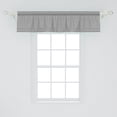 thumbnail image 2 of Ambesonne Abstract Window Valance, Minimalist Geometric Shape, 54" X 12", White Charcoal Grey, 2 of 3