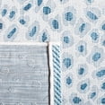 thumbnail image 5 of SAFAVIEH Courtyard Otis Spotted Indoor/Outdoor Area Rug, Ivory/Blue, 6'7" x 6'7" Round, 5 of 10