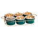thumbnail image 1 of de cerámica para servir alimentos con tapa, bandeja para , para servir para nueces Tipo A - 6 Verde Gloria Bandeja de condimentos, 1 of 8