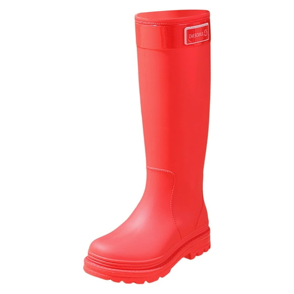 Women Stylish Rain Boots Waterproof Rubber Boots Durable Slip Resistant Muck Boots Tall Water Fishing Shoes Comfort Knee High Work Outdoor Gardening Farming