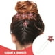 thumbnail image 3 of KAKOWELY 4 horquillas para el pelo de boda con diamantes de imitación, horquillas para el pelo de novia en forma de U, adornos florales para el pelo., 3 of 5