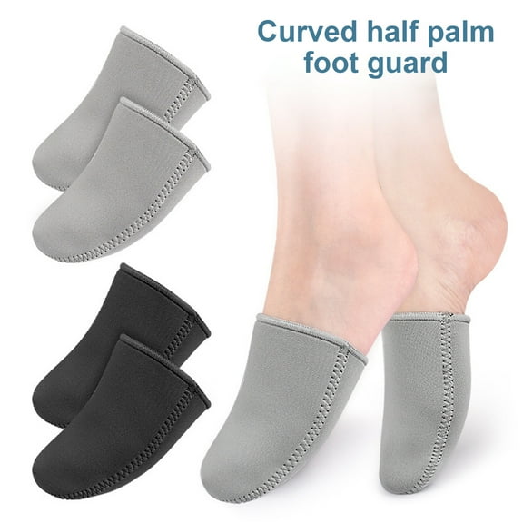 1 Pair Toe Warmers Windproof Coldproof Neoprene Toe Warmers Winter Thermal Foot Caps Socks for Cycling Running Hiking Ice Baths