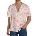 thumbnail image 3 of Xecao offers the Chrysanthemum for Men's Casual Short-sleeved Shirt, a button-up collared shirt with a pocket, perfect for beach vacations and yacht travel in the Small size., 3 of 7