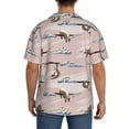 thumbnail image 7 of Goofa Cloud Sloth Printed Men's Casual Short-sleeved Shirt,Lightweight Breathable Button-down,Summer Casual men's top,Versatile Fashion shirt-, 7 of 7