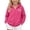 02-Hot Pink, variant on Atogsazn Kids Girls Full Zip Hoodies Childrens Casual Loose Fit Hooded Sweatshirt Fall Winter Tops Clothes Green 13-14 Years Fashion
