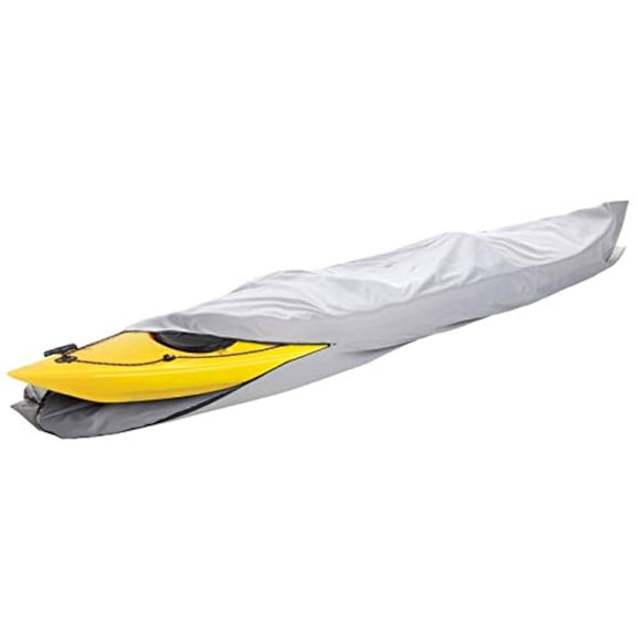 i COVER 16ft Kayak Cover- Water Proof 600D Heavy Duty Kayaks/Canoe Covers Fits Canoes or Paddleboards up to 16ft Long and Beam Width up to 36in, Grey