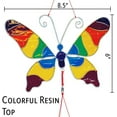 thumbnail image 4 of In the Breeze 5191 — Butterfly & Ribbon Windsock — Resin Suncatcher for Gardens or Windows, 4 of 4