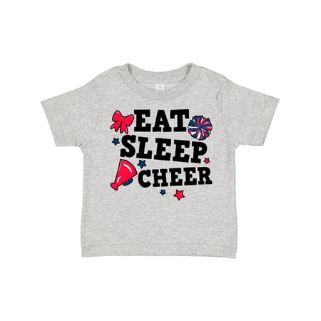

Inktastic Cheerleading Eat Sleep Cheer Gift Toddler Toddler Girl T-Shirt