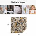 thumbnail image 5 of Cloth Napkins Set of 2 - 20x20 Inches, Cobblestones Washable Reusable Table Napkins, Gravel Rock Natural Stones Pattern Art Soft & Absortbent Dining Napkin for Party Wedding Hotel Restaurant, 5 of 8