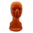 thumbnail image 2 of Cabeza de maniquí masculina con flocado de espuma, soporte de exhibición de gafas multiusos, soporte de herramientas ligero estable para herramientas Rojo shamjiam cabeza de maniquí masculino, 2 of 8