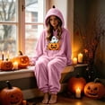 thumbnail image 5 of Unisex Couples Halloween Jumpsuit Costume Matching Loungewear Sleepwear Cosplay Outfit For Party Dress Up Home Lounge Night Events Photo Sessions Seasonal Gatherings And Holiday Wear, 5 of 7