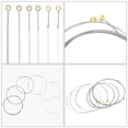 thumbnail image 4 of OUNONA 6pcs Ukulele Strings Replacement Acoustic Guitar Accessories Silver String Beads For Beginners Practice Jazz, 4 of 8